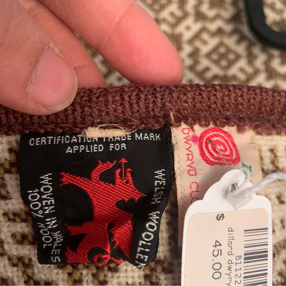 Vintage Dillad Dwyryd Cymru Tapestry Vest Medium NWT - Picture 5 of 14